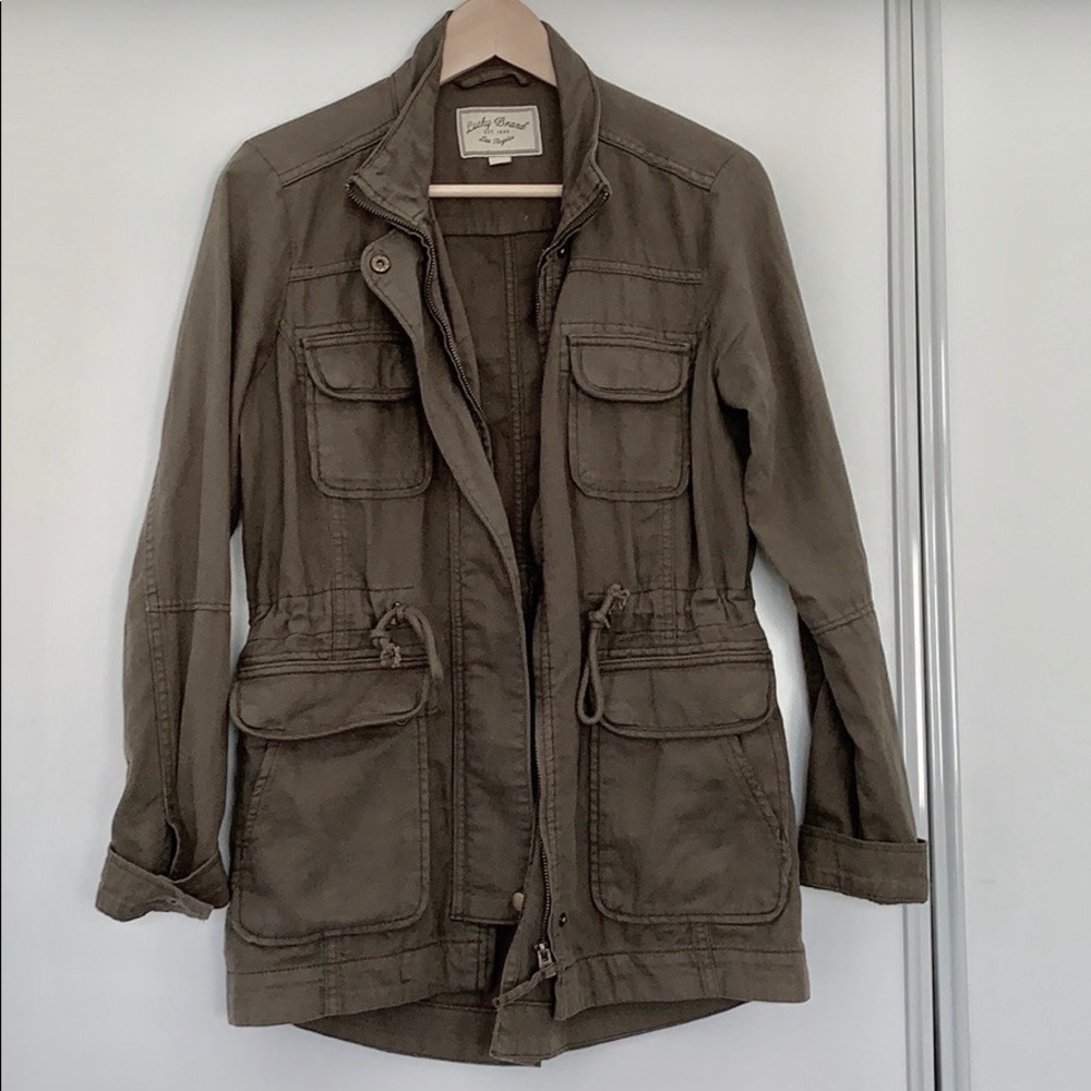Lucky Brand Army green utility jacket